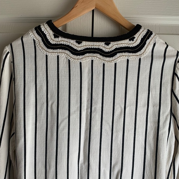Tory Burch Filipa Slub Stripe Tunic - Picture 13 of 15